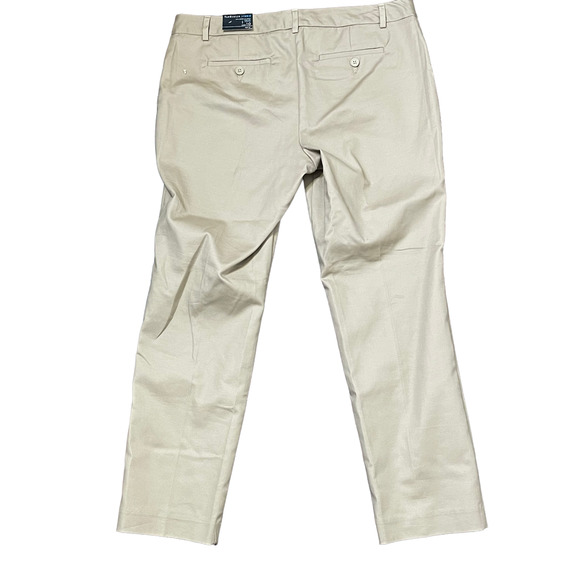 Van Heusen Studio Pants Size 10 Short Slim Fit Tan Womens Stretch Blend 34X27 - Picture 5 of 5